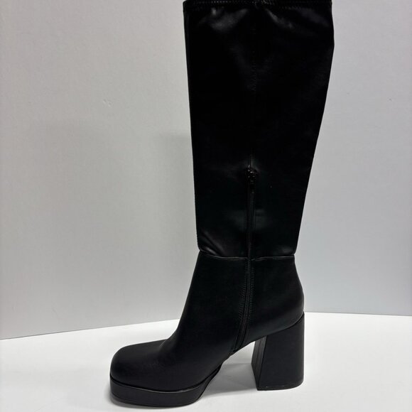 Steve Madden Women’s Kreo Platform Black Boots, Size 10 M - Picture 2 of 6